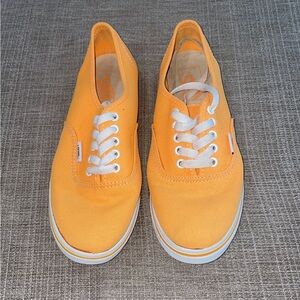Vans Orange Canvas Sneakers